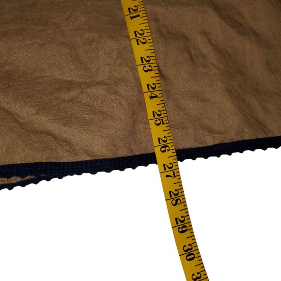 ZARA BLOGGERS’ FAVORITE MIXED CROCHET LINEN DRESS LARGE - Picture 14 of 15